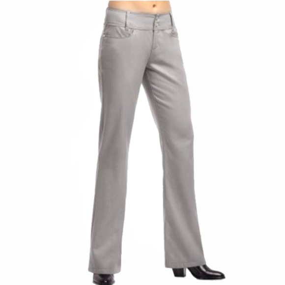 Icebreaker Pants - ICEBREAKER Marino Gray Wool Vista Bootleg Travel Pants Sz: 10